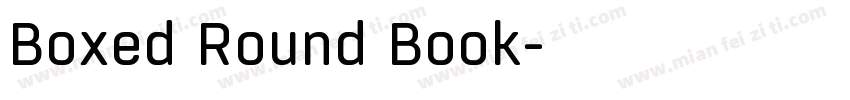 Boxed Round Book字体转换